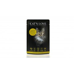 CAT'S LOVE Kalb & Truthahn - cielęcina i indyk w naturalnej galaretce 85g